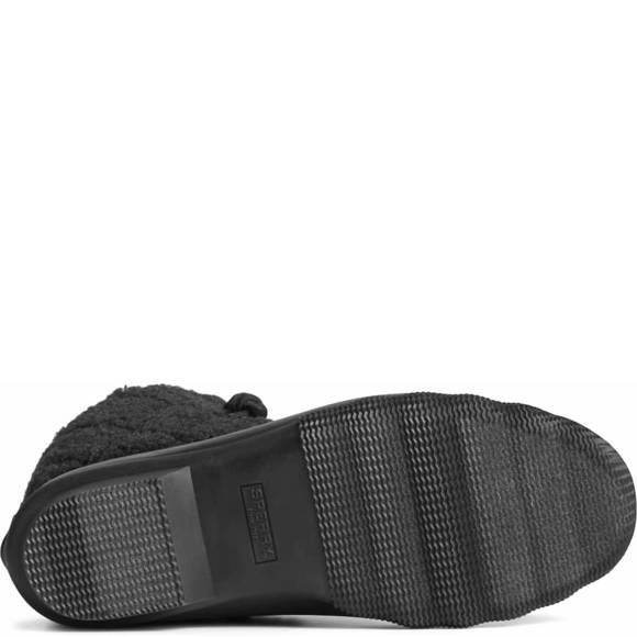 NEW SPERRY women's saltwater sherpa bootie in black - Picture 5 of 5